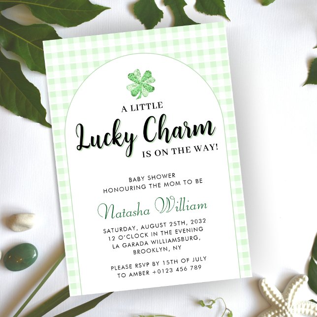 Little Lucky Charm | St patrick's day Baby Shower Inbjudningar (Skapare uppladdad)