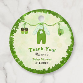 Little Lucky One Shamrock Baby Outfit Baby Shower Gåvor Etiketter