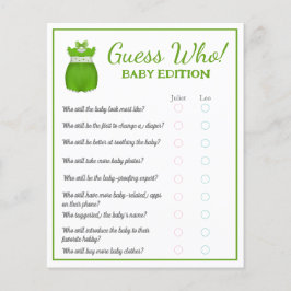 Little Lucky One Shamrock Flicka gissar vem Baby Flygblad