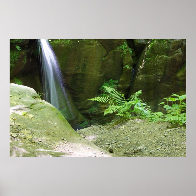 Little Lyons Falls, Mohican State Park, Ohio Poster (Framsidan)