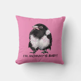 Little magpie dekorativ kudde