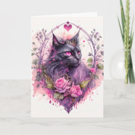 Little Majestic Kattunge Witch | Halloween Kort
