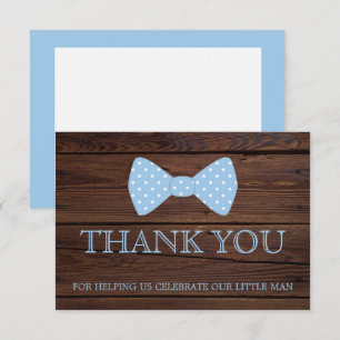 Little Man Baby Shower Bowtie Tack Inbjudningar