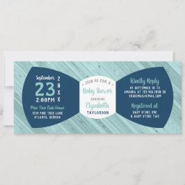 Little Man Baby Shower-inbjudan, Bow Tie Inbjudningar