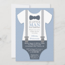 Little Man Baby Shower-inbjudan, kom Inbjudningar