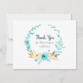 Little Man Baby Shower Teal Blue Tack Kort