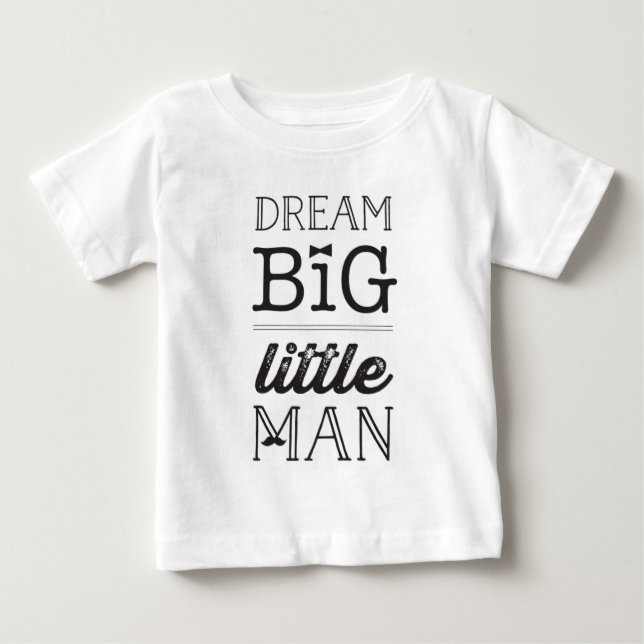 Little Man Big Dreams BowTie Pojke Kids T-shirt (Framsida)