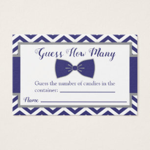 Little Man Bow Tie Baby Shower Garanterar hur mång Visitkort