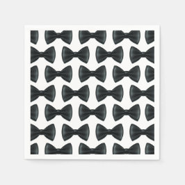 Little Man Bow Tie Theter Baby Shower Pappersservett