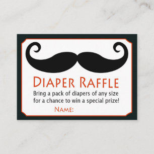 Little Man Diaper Raffle Biljett