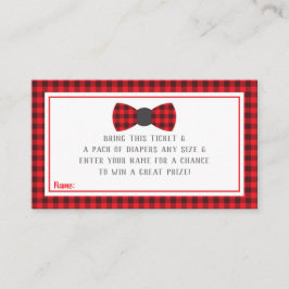 Little Man Diaper Raffle Biljett, Buffalo Play Tilläggskort