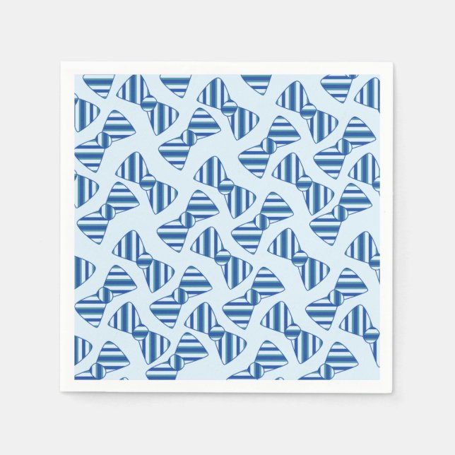 Little Man Födelsedagsfest Boy Kids Pappersservett (Framsidan)