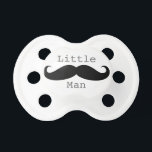 Little Man Funny Mustache Pojke Napp<br><div class="desc">Cute och lustig "Litte Man" baby mustache nappar gör en underbar babydusch eller gåva till ett nytt mor. Svart och vitt färg visas med en blå paci för ett pojke.</div>