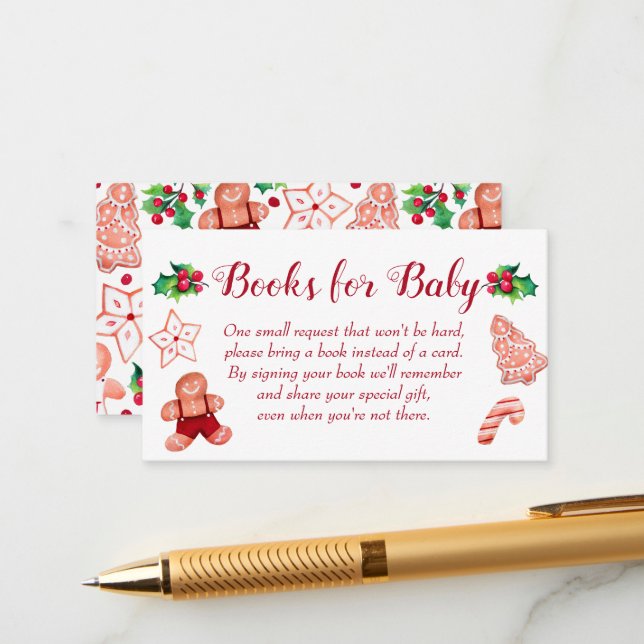 Little Man Gingertea Baby Shower Bokar för Baby Tilläggskort (Fram/Back In Situ)