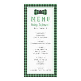 Little Man Menu Card, Baby Shower Reklamkort