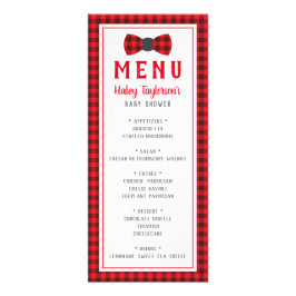 Little Man Menu Card, Baby Shower Reklamkort