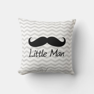 Little Man Mustache Chevron Cute Boys Kudde