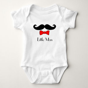Little Man Mustache och Bowtie Funny Tee