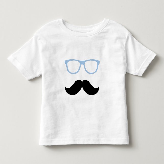 Little Man mustache och glasögon, t-shirt (Framsida)
