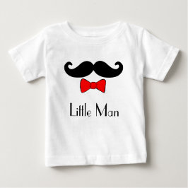 Little Man Mustache och Red Bowtie T Shirt
