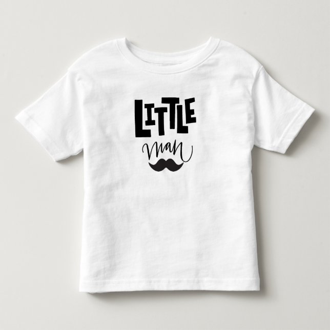 Little Man Mustache Tee Shirt (Framsida)