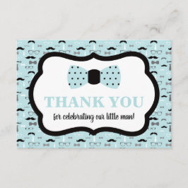 Little Man Tack, Bow Tie, Blue, Black Inbjudningar