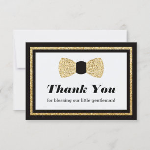 Little Man Tack, ditt kort, Black Faux Glitter Tack Kort