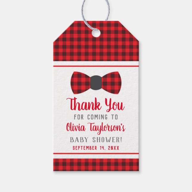 Little Man Tack Märkre, Red, Buffalo Play Presentetikett (Framsidan)