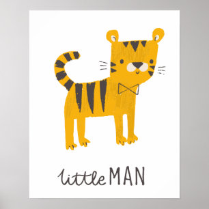 Little Man   Tiger Bow Tie Poster