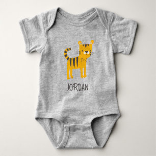 Little Man Tiger Bow Tie T Shirt