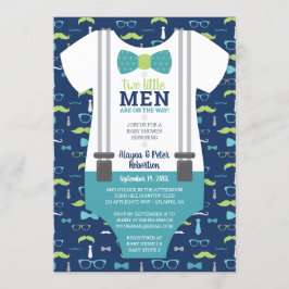 Little Manar Baby Shower-inbjudan, Bow Tie Inbjudningar