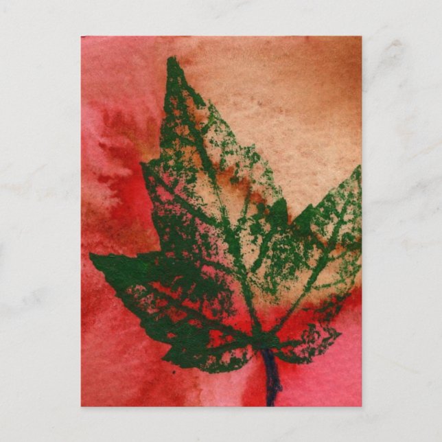 "Little Maple" vykort för Land-vägar (Framsida)