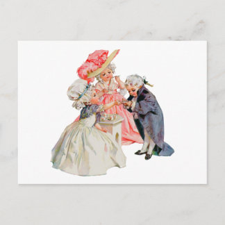 Little Martha Washingtons Tea Party Inbjudan Vykort