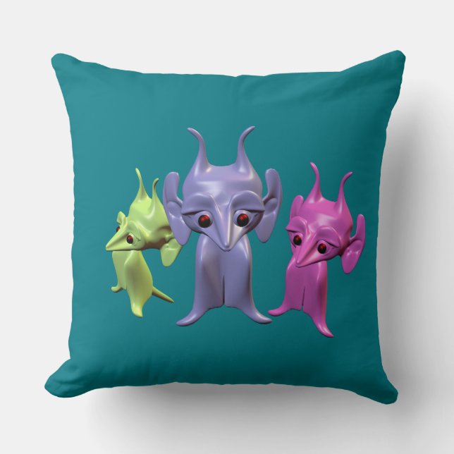 Little Martians Kudde (Framsida)