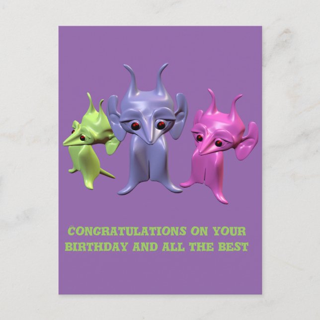 Little Martians Vykort (Framsida)