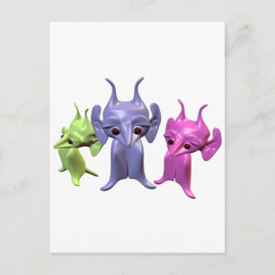 Little Martians Vykort