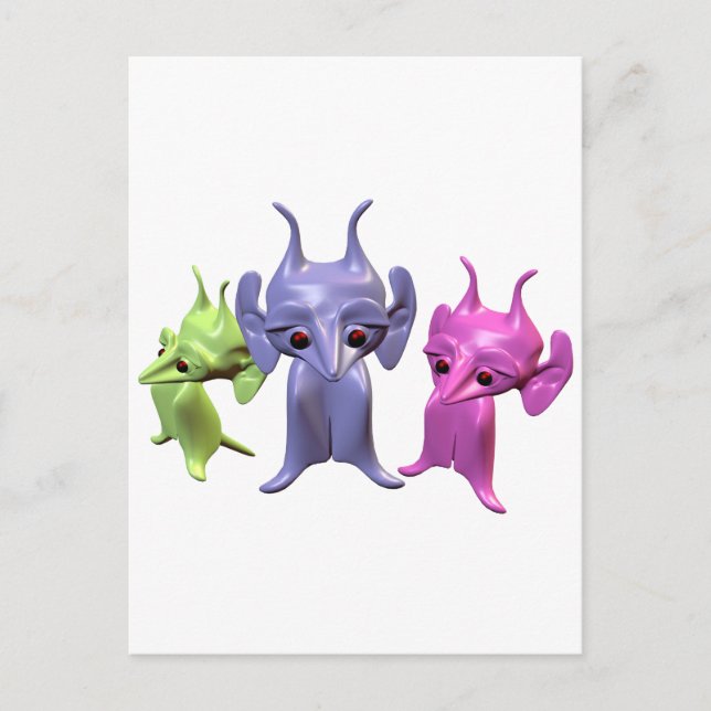 Little Martians Vykort (Framsida)