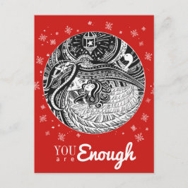 Little Match Girl Angel Red vycard Vykort