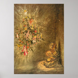 Little Match Girl by arthur rackham Poster