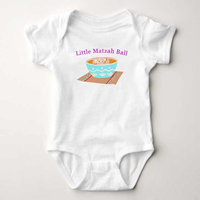 Little Matzah Boll Baby Bodykostym T Shirt (Framsida)