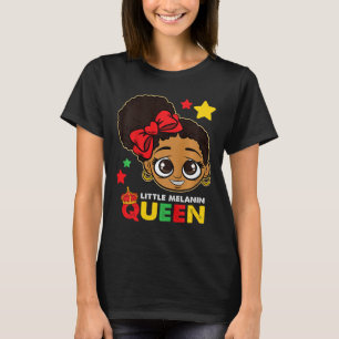 Little Melanin Queen Black History Month Blm Afric T Shirt