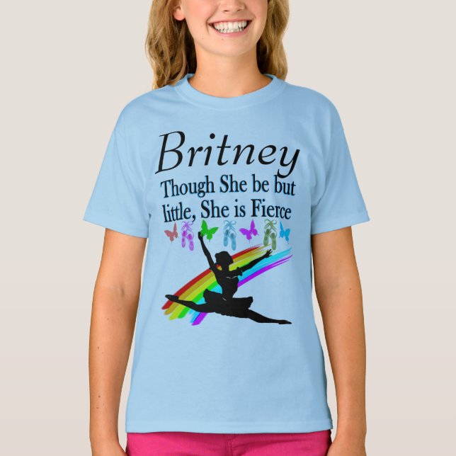 LITTLE MEN FIERCE BALLERINA PERSONLIG T SHIRT (Framsida)