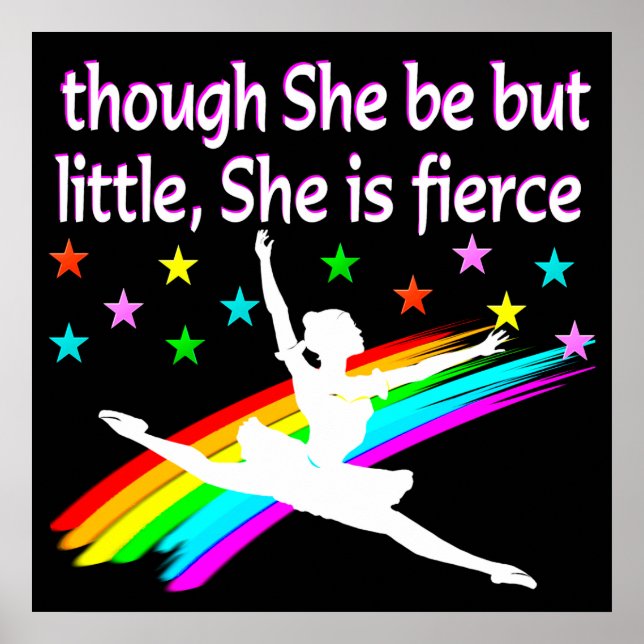 LITTLE MEN FIERCE BALLERINA POSTER (Framsidan)