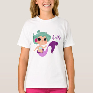 little mermaid camiseta chica t shirt
