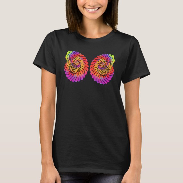 Little Mermaid Seashell Rainbow Graphic Costume Su T Shirt (Framsida)