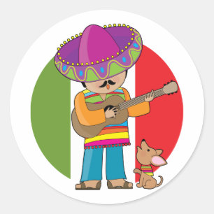Little Mexico Runt Klistermärke