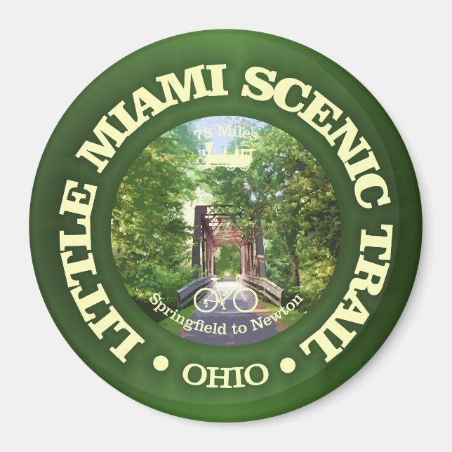 Little Miami Scenia Trail (cykling c) Magnet (Framsidan)