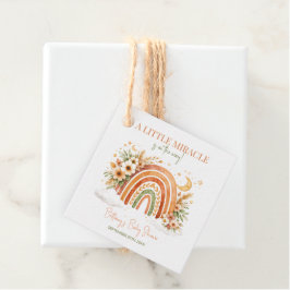 Little Miracle Boho Rainbow Baby Shower  Gåvor Etiketter