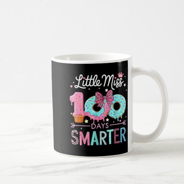Little Miss 100 Days Smarter Kids Girls 100th Day  Kaffemugg (Höger)