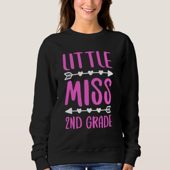 Little Miss 2nd Klass T-Shirt Second Klass Girl Sh (Framsida)
